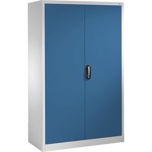 C+P, C+P Flügeltürenschrank, 5 OH, HxBxT 1.950 x 1.200 x 600 mm, lichtgrau, enzianblau