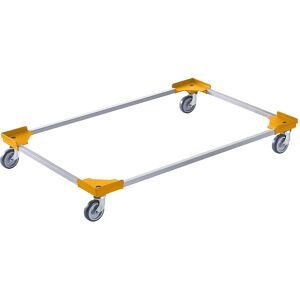 kaiserkraft Profi-Fahrgestell, Hybrid, für Euroformat 1200 x 800 mm, gelb, ab 20 Stk