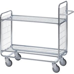Gitterwagen SERIE 100, 2 Etagen, LxBxH 930 x 460 x 1120 mm, ab 5 Stk HelgeNyberg