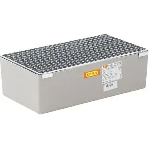 CEMO, 139227 - GFK-Auffangwanne 65 CEMO, 65 l Auffangvolumen, B 820 x T 410 x H 230 mm, mit Gitterrost
