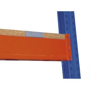 SCHULTE Lagertechnik, Schulte Lagertechnik Spanplatten-Ebene für Palettenregale, Stärke 38 mm, B 2700 x T 800 mm, für Holmtiefe 50 mm, aufgelegt, inkl. Zentrierblechen