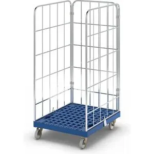 undefined, Rollbox, 3-seitig, blau RAL 5010