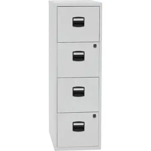 Hängeregistraturschrank PFA, 4 Schübe, lichtgrau BISLEY