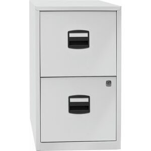 Bisley, BISLEY Hängeregistraturschrank, 2 Schubladen, lichtgrau