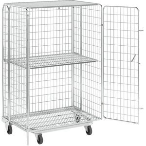 kaiserkraft Rollbehälter mit Doppeltür, 5-seitig, nestbar, HxBxT 1820 x 1200 x 800 mm