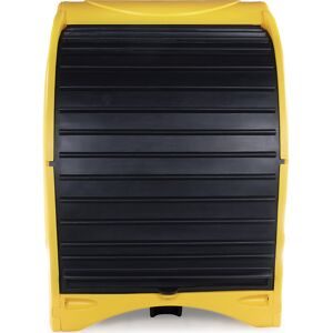 kaiserkraft PE-Gefahrstoffdepot mit Jalousie, für 4 x 200-l-Fässer, Auffangvolumen 242 l, HxBxT 2110 x 1565 x 1620 mm