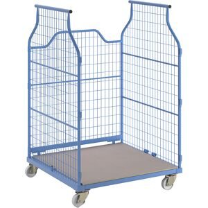 Universal-Corlette® mit Vergitterung, Typ 1200, lichtblau, HxBxT 1850 x 1200 x 1150 mm eurokraft pro
