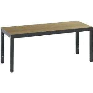 C+P, C+P Umkleidesitzbank Basic Plus, Länge 1.000 mm, schwarzgrau/Eiche Sereno