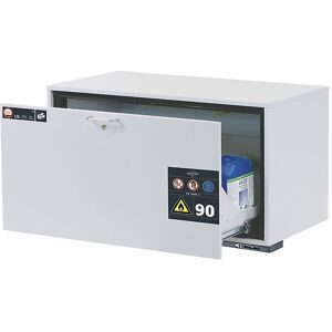 asecos®, Sicherheits-Unterbauschrank Typ 90 asecos UB-S-90, Schublade, Front Lichtgrau, B 1102 x T 574 x H 600 mm