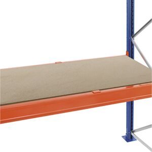 SCHULTE Lagertechnik, Schulte Lagertechnik Spanplatten-Ebene für Palettenregale, Stärke 38 mm, B 1825 x T 1100 mm, für Holmtiefe 50 mm, versenkt, inkl. Tiefenauflagen