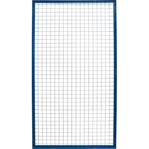 SCHULTE Lagertechnik, Schulte Lagertechnik Drahtgitter-Rückwand für Ständerrahmen S610-M18, B 1350 x H 1500 mm, blau/verzinkt