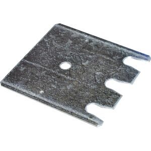 SCHULTE Lagertechnik, Schulte Lagertechnik Fussplatten-Unterlegblech für Ständerrahmen S610-M18-U und S625-A18, Stärke 1 mm, verzinkt, 1 Stück