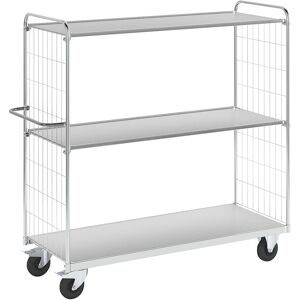 Flexibler Etagenwagen, mit 3 Böden, Länge 1790 mm, Lenkrollen mit Stopp, ab 2 Stk Kongamek