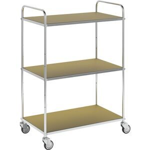 KONGAMEK, ESD-Etagenwagen, 4 Lenkrollen, 3 Ladeflächen, LxBxH 980 x 585 x 1445 mm, ab 2 Stk Kongamek