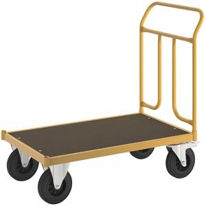 KONGAMEK, Plattformwagen KM144, LxBxH 1086 x 600 x 1020 mm, 2 Lenkrollen mit Stopp, 2 Bockrollen, ab 2 Stk Kongamek