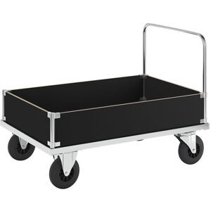 KONGAMEK, Verzinkter Plattformwagen, Kofferaufbau niedrig, LxB 1200 x 800 mm, 2 Lenk- und 2 Bockrollen, ab 2 Stk Kongamek