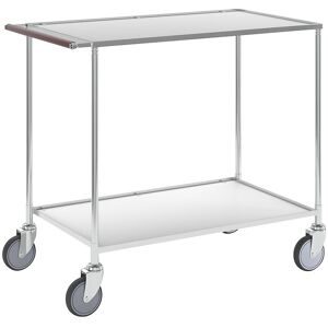 KONGAMEK, Tischwagen, 2 Etagen, LxBxH 1080 x 580 x 870 mm, verzinkt / weiß, ab 2 Stk Kongamek