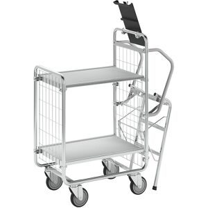 Leiterwagen SERIE 100, 2 Etagen, LxBxH 890 x 460 x 1120 mm HelgeNyberg