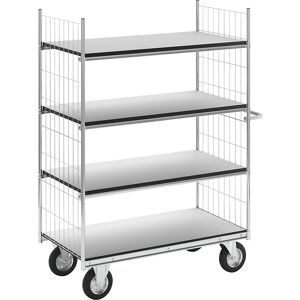 HelgeNyberg, ESD-Etagenwagen SERIE 300, 4 Etagen, LxBxH 1390 x 650 x 1730 mm, ab 5 Stk HelgeNyberg