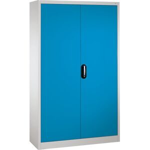 C+P, C+P Flügeltürenschrank, 5 OH, HxBxT 1.950 x 1.200 x 500 mm, lichtgrau, lichtblau