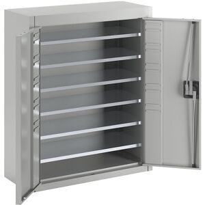 Magazinschrank, ohne Sichtlagerkästen, HxBxT 820 x 680 x 280 mm, einfarbig, grau, ab 3 Stk mauser
