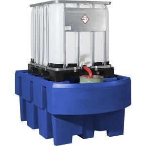 asecos®, asecos® Auffangwanne aus PE für IBC-Container, integrierter Abfüllbereich, HxBxT 860 x 1.280 x 1.910 mm, ohne Gitterrost