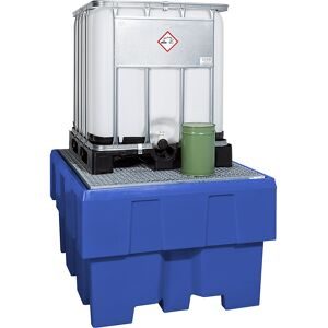 undefined, IBC Station PE Stellfl., mit Gitterrost verzinkt 1280x1660x860 mm