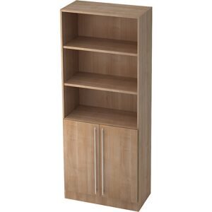 LIVIQUE, Aktenschrank Office Braun Holz 80 cm 42 cm 200.4 cm - Farbe: Nussbaum - Material: Holzwerkstoff - Aktenschrank
