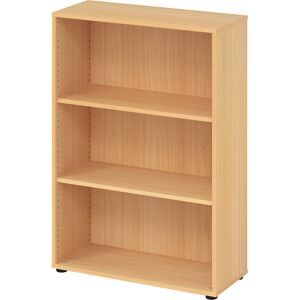 LIVIQUE, Regal Office Braun Holz 80 cm 114.4 cm - Farbe: buche - Material: Holzwerkstoff - Regal