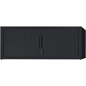 Rollladen-Aufsatzschrank, HxBxT 450 x 1000 x 420 mm, schwarzgrau C+P