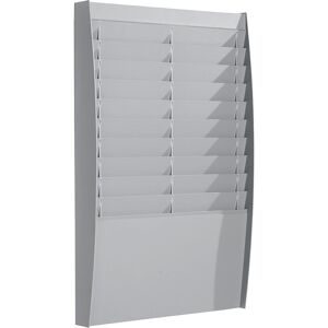 Paperflow, Paperflow wandmontierbarer Prospektständer A4 544 x 106 x 865 mm Grau