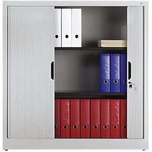 C + P, C + P Rollladenschrank Omnispace, 3 OH, abschliessbar, B 1200 x T 420 x H 1230 mm, Stahl/Kunststoff, lichtgrau