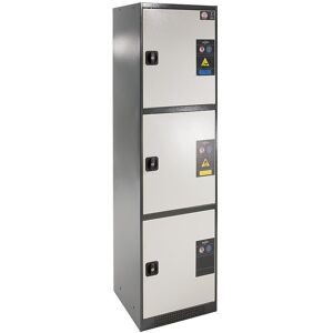 asecos®, Chemikalienschrank  asecos CS-CLASSIC-MultiRisk, Flügeltüren, Front Reinweiss, B 545 x T 520 x H 1950 mm
