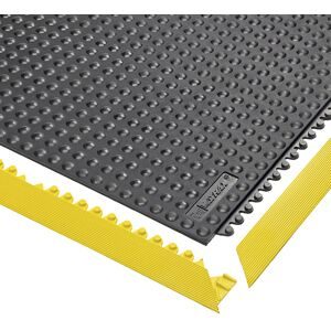 Bodenplatten-Stecksystem, Skywalker HD genoppt ESD, LxBxH 910 x 910 x 13 mm, schwarz NOTRAX