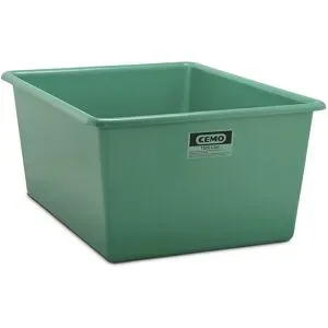 CEMO, Rechteckbehälter Standard, GFK, 1500 l, grün