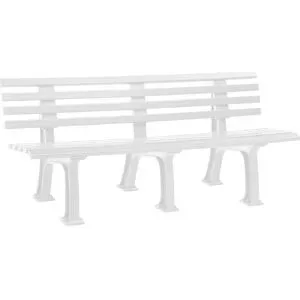 Blome, Gartenbank, 4-Sitzer, L 2000 mm, weiss