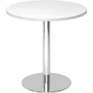 LIVIQUE, Besprechungstisch Office Weiss Holz 80 cm - Material: Holzwerkstoff - Besprechungstisch