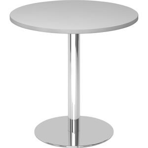Hammerbacher, Hammerbacher Besprechungstisch, Gestell verchromt, Ø 800 mm, grau