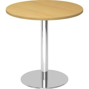 LIVIQUE, Besprechungstisch Office Braun Holz 80 cm - Farbe: Buche Dekor - Material: Holzwerkstoff - Besprechungstisch