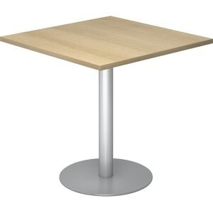 LIVIQUE, Besprechungstisch Office Braun Holz 80 cm - Farbe: Eiche Dekor - Material: Holzwerkstoff - Besprechungstisch