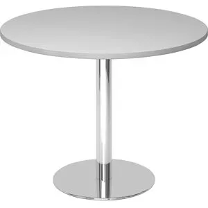 Hammerbacher, Hammerbacher Besprechungstisch, Gestell verchromt, Ø 1.000 mm, grau
