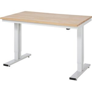 RAU, RAU elektrisch höhenverstellbarer Werktisch Serie adlatus 300, HxBxT 720-1.120 x 1.250 x 800 mm, Arbeitsplatte Buchet