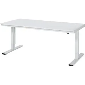 RAU, Arbeitstisch Serie adlatus 300, Melamin-Platte, B 2000 x T 1000 x H 720 - 1120 mm