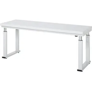 RAU, Arbeitstisch Serie adlatus 600, 2000 x 700 x 740-1140 mm, Hartlaminat-Platte