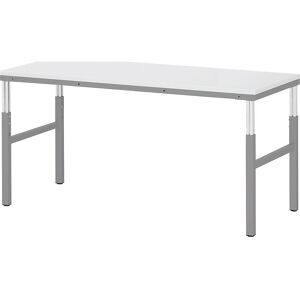 RAU, RAU Arbeitstisch Serie E, HxBxT 650-1.000 x 1.200 x 500 mm, Arbeitsplatte EGB-Melamin-Belag