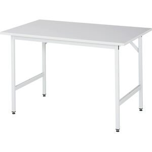 RAU, RAU höhenverstellbarer Werktisch Serie JERRY, HxBxT 800-850 x 1.250 x 1.000 mm, Arbeitsplatte EGB-Melamin-Belag