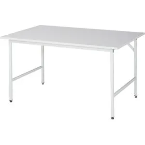 RAU, RAU höhenverstellbarer Werktisch Serie JERRY, HxBxT 800-850 x 1.500 x 800 mm, Arbeitsplatte EGB-Melamin-Belag