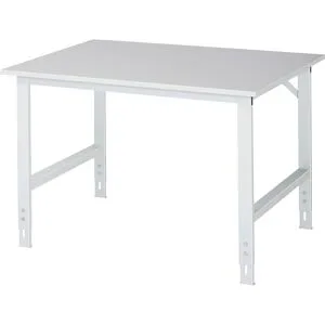 RAU, RAU höhenverstellbarer Werktisch Serie TOM, HxBxT 760-1.080 x 1.250 x 1.000 mm, Arbeitsplatte EGB-Melaminbelag