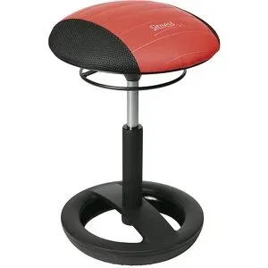 TOPSTAR, Hocker Sitness RS Bob, bewegliches Sitzen, höhenverstellbar, ergonomisch, schwarz/rot