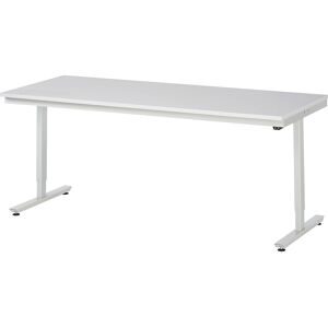 RAU, RAU elektrisch höhenverstellbarer Werktisch Serie adlatus 150, HxBxT 720-1.120 x 2.000 x 800 mm, Arbeitsplatte Melamin-Belag